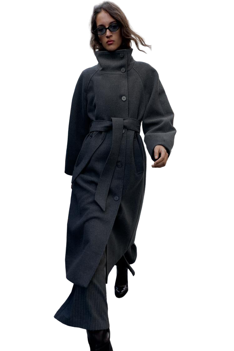 ADRIANA™ | ULD FRAKKE MED BÆLTE