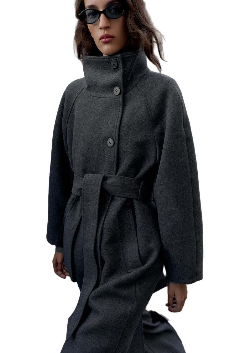 ADRIANA™ | ULD FRAKKE MED BÆLTE