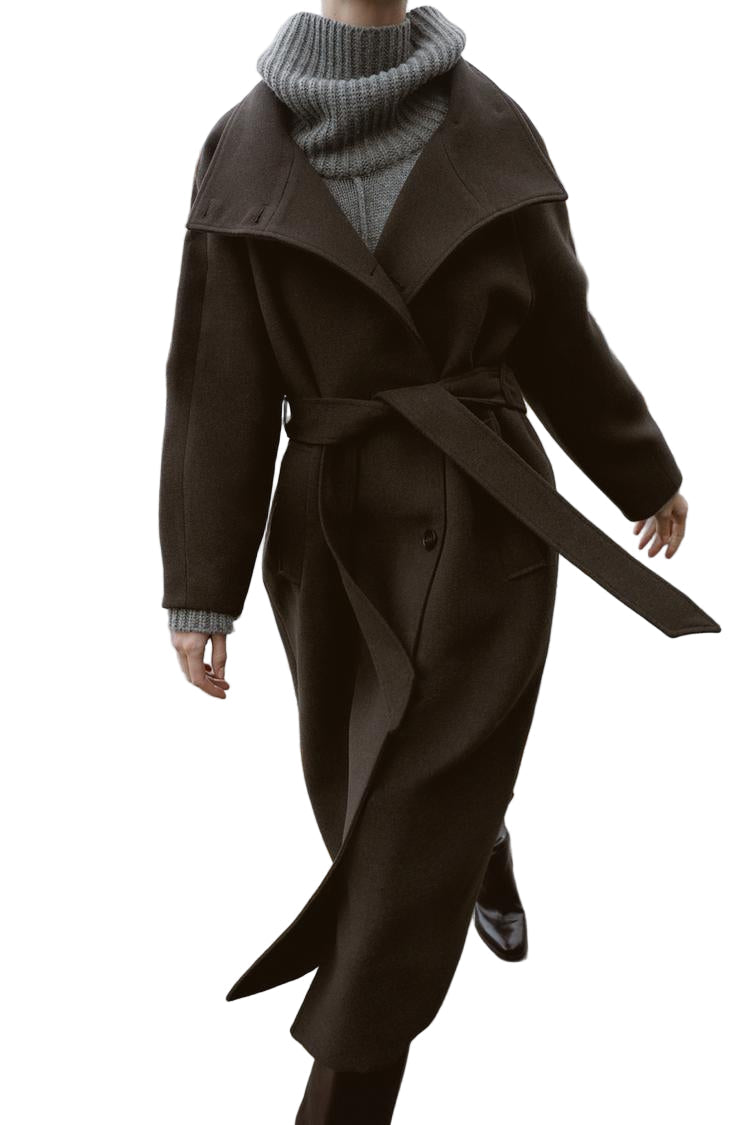 ADRIANA™ | ULD FRAKKE MED BÆLTE