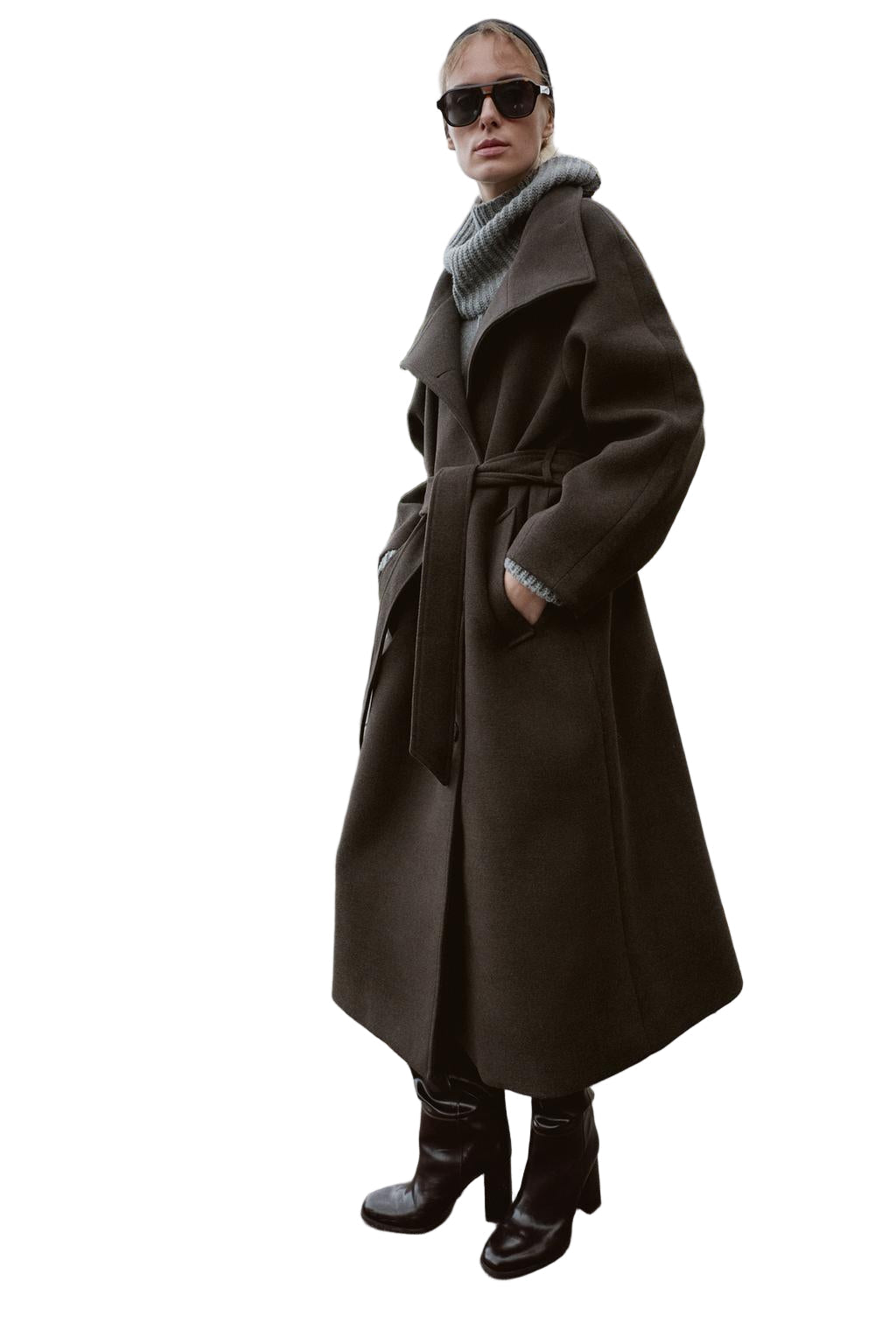 ADRIANA™ | ULD FRAKKE MED BÆLTE