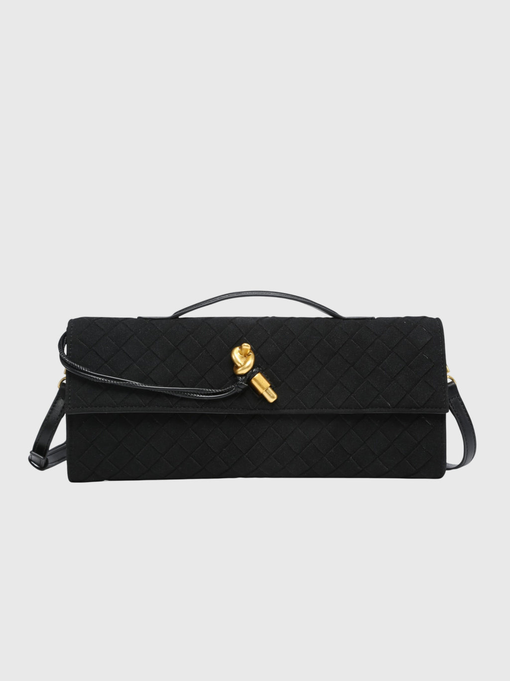 CHERRY™ – LUKSUS FLETTET SUEDE-CLUTCH