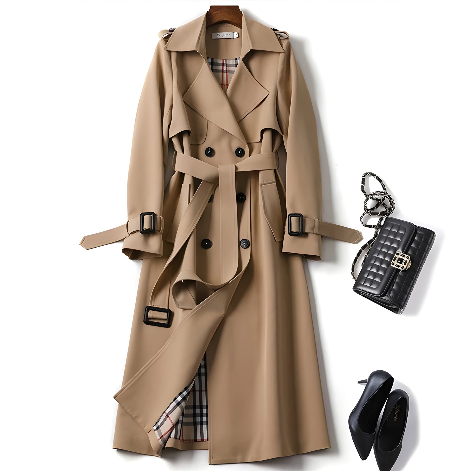 XANTHIPPE™ – ELEGANT TRENCHCOAT MED TIDLØST DESIGN